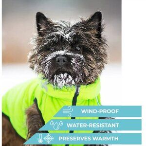 NEW! TAGS ON! NWT AiryVest Reversible Lightweight Dog Jacket - Blue/Green M40